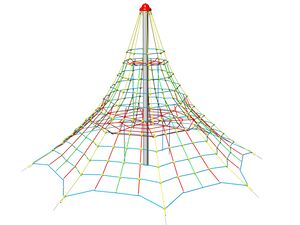 Lanová pyramida PY850K (v.p 1,5 m, s 8-mi napínacími zámky)