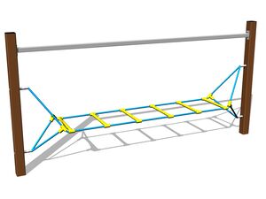 Opičí dráha Vodorovný žebřík - celokovová (v.p. 1 m)