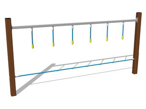 Opičí dráha Ručkovací lano - hnědá (v.p. 1 m)