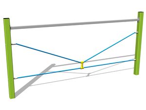 Opičí dráha Balanční lano „Véčko“ - limetková (v.p. 1 m)