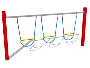 Opičí dráha Balanční lanový had - červená (v.p. 1 m)