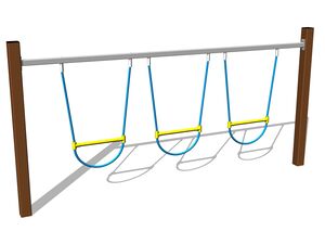 Opičí dráha Balanční lanový had - hnědá (v.p. 1 m)