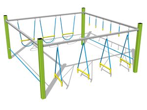 Opičí dráha - limetková (v.p. 1 m)