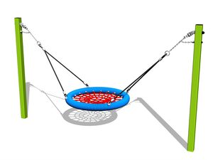Řetězová houpačka hnízdo MINI - celokovová (v.p. 1 m)