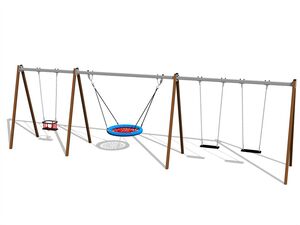 Řetězová čtyřhoupačka - celokovová (v.p. 1,5 m)