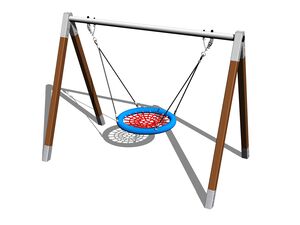Řetězová houpačka Hnízdo RH170K - celokovová (v.p. 1,5 m)