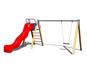 Řetězová houpačka se skluzavkou RH115D (v.p. 1,5 m)