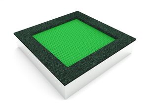 Trampolína do země TRA-C210-GZ - zelená