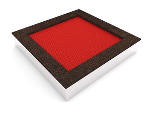 Trampolína do země TRA-C240-RZ - červená