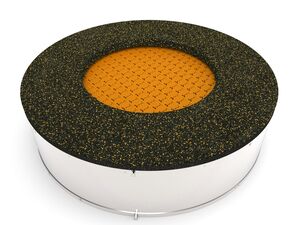 Trampolína do země TRA-K145-OZ - oranžová