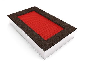 Trampolína do země - červená