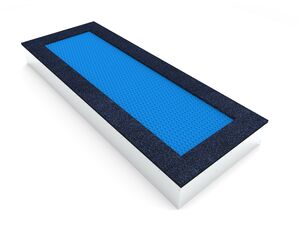 Trampolína do země TRA-O420-BZ - modrá