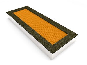 Trampolína do země TRA-O420-OZ - oranžová