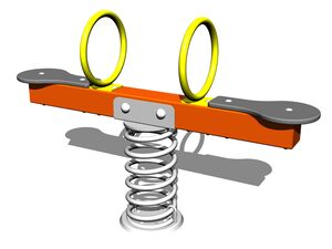 Vahadlová dvojhoupačka na pružině HPV1002K - celokovová